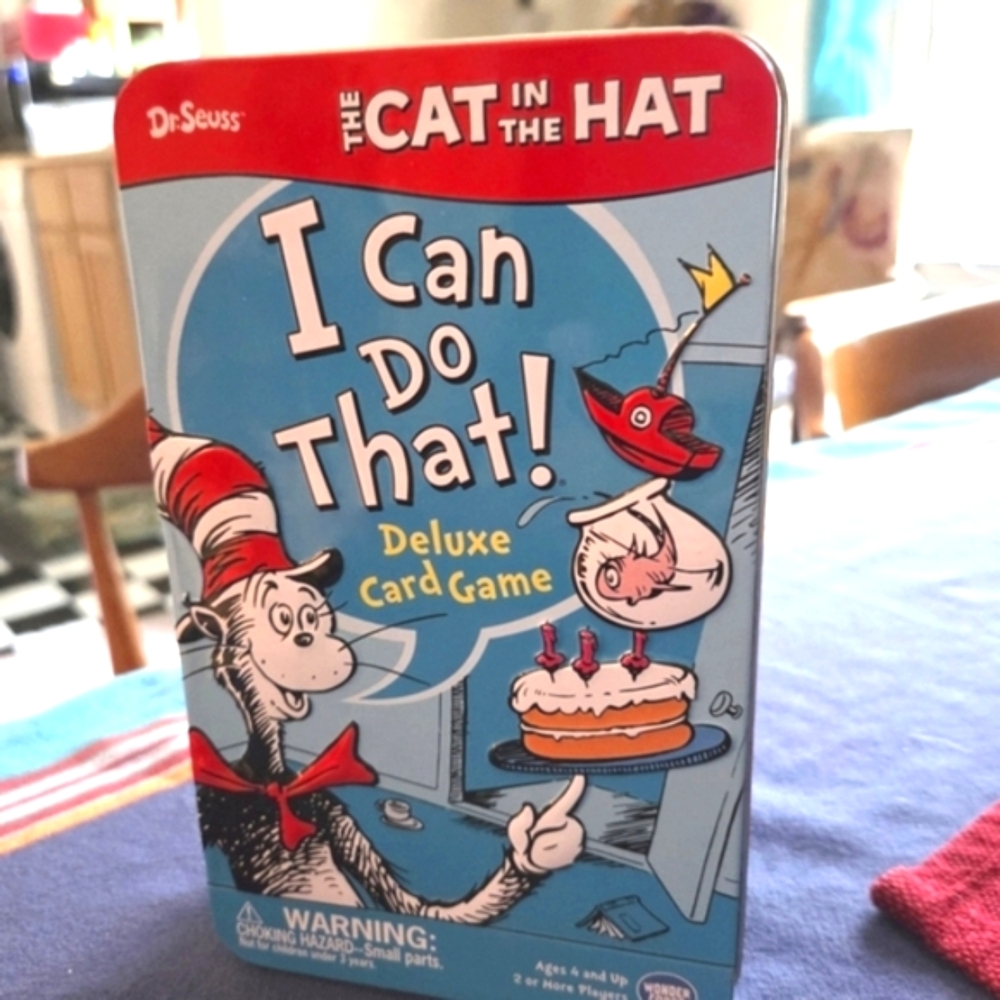 Dr. Seuss I Can Do That! Deluxe Card Game - Red, Blue, White